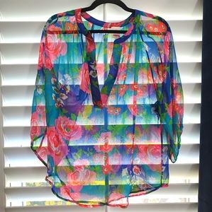 Ella Moss shear blouse, size small